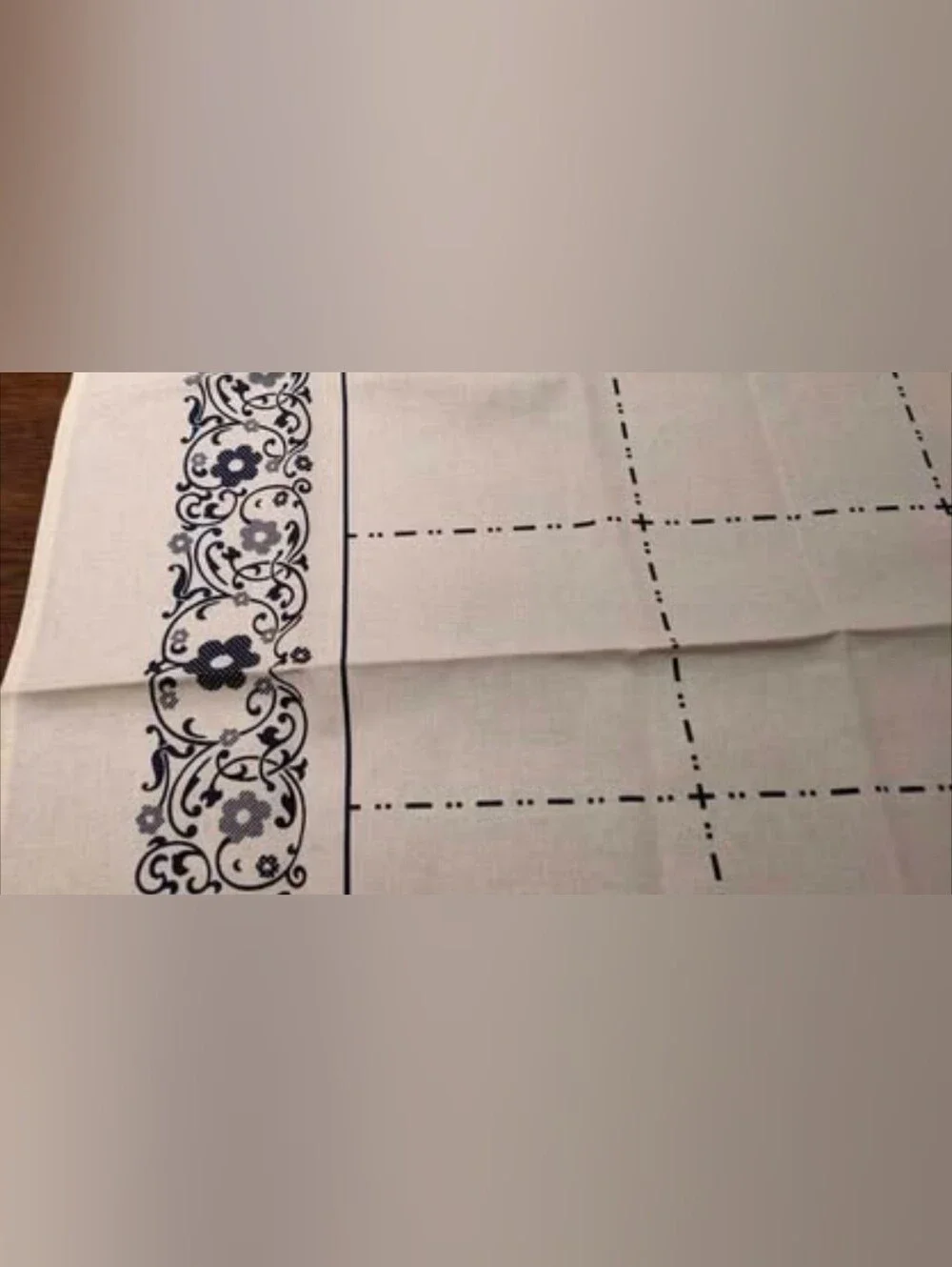 Portuguese Nazare Floral & Ship Design Traditional Cotton Table Cloth. 27